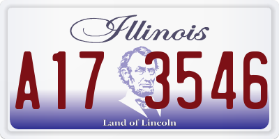 IL license plate A173546