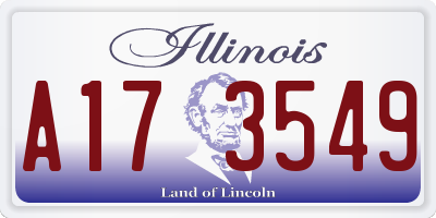 IL license plate A173549