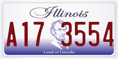 IL license plate A173554