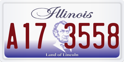 IL license plate A173558
