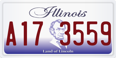 IL license plate A173559