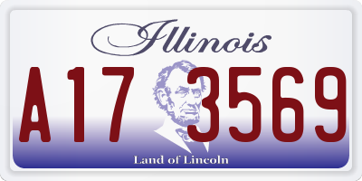 IL license plate A173569