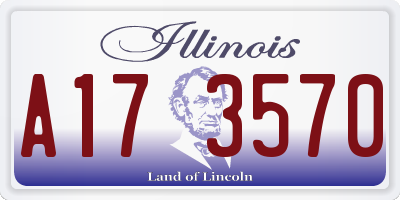 IL license plate A173570