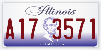 IL license plate A173571