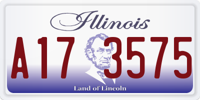IL license plate A173575