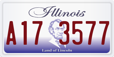 IL license plate A173577