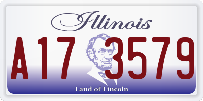 IL license plate A173579