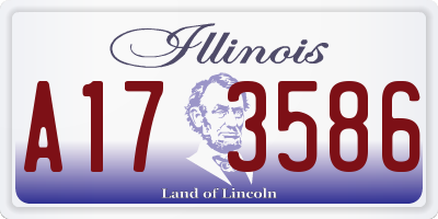 IL license plate A173586