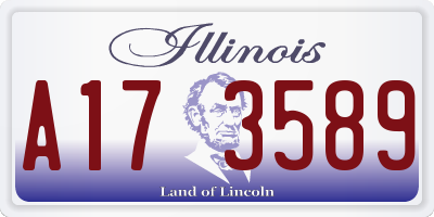 IL license plate A173589