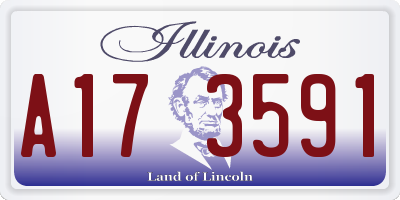 IL license plate A173591