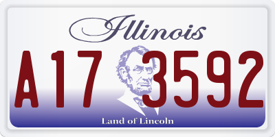 IL license plate A173592