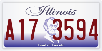 IL license plate A173594