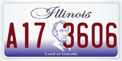 IL license plate A173606