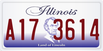 IL license plate A173614
