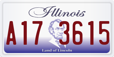 IL license plate A173615