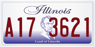 IL license plate A173621