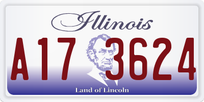IL license plate A173624
