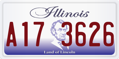 IL license plate A173626