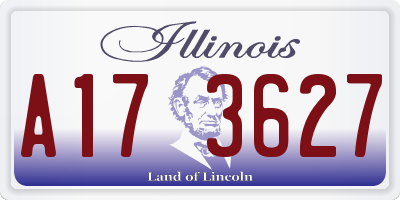 IL license plate A173627