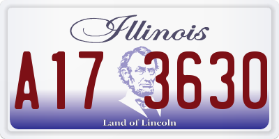 IL license plate A173630