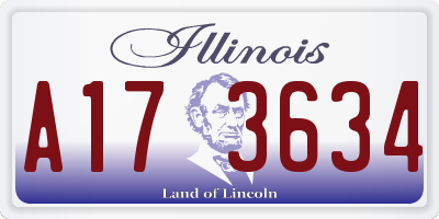IL license plate A173634