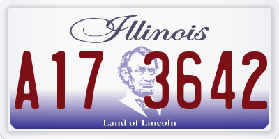 IL license plate A173642