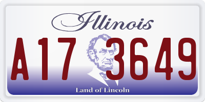 IL license plate A173649