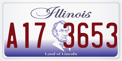IL license plate A173653