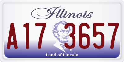IL license plate A173657