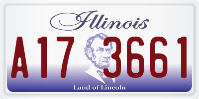IL license plate A173661