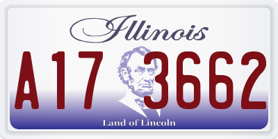 IL license plate A173662