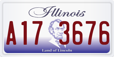 IL license plate A173676