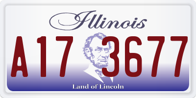 IL license plate A173677