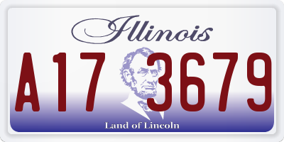 IL license plate A173679