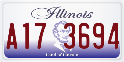 IL license plate A173694