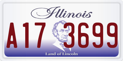 IL license plate A173699