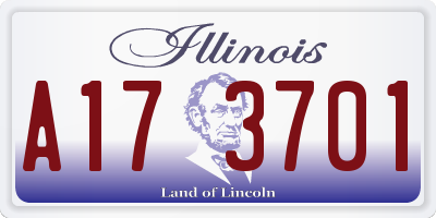 IL license plate A173701