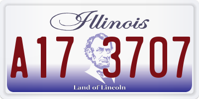 IL license plate A173707