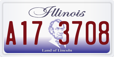 IL license plate A173708