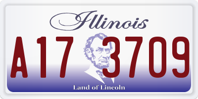 IL license plate A173709