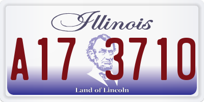 IL license plate A173710
