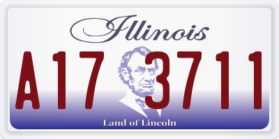 IL license plate A173711