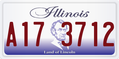 IL license plate A173712