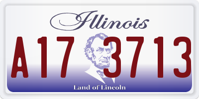 IL license plate A173713