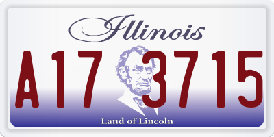 IL license plate A173715