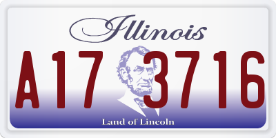 IL license plate A173716