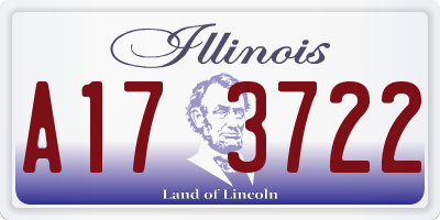 IL license plate A173722