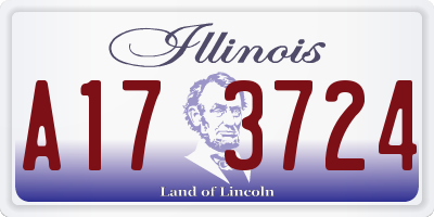 IL license plate A173724