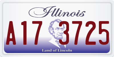 IL license plate A173725
