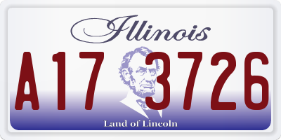 IL license plate A173726